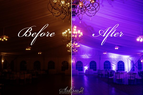 Ambient Uplighting Before & After